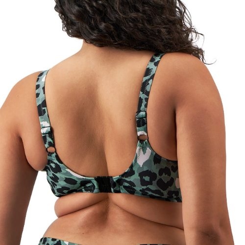 Elomi Swim Jungle Bay olive green soft-cup bikini bra