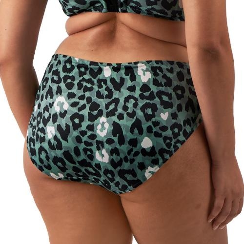 Elomi Swim Jungle Bay olive green bikini brief