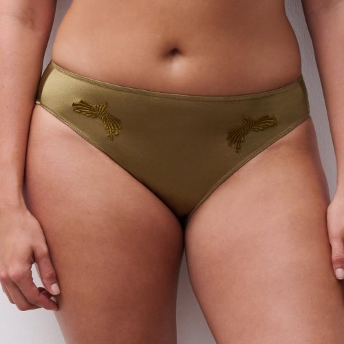 Chantelle Hedona olive green brief