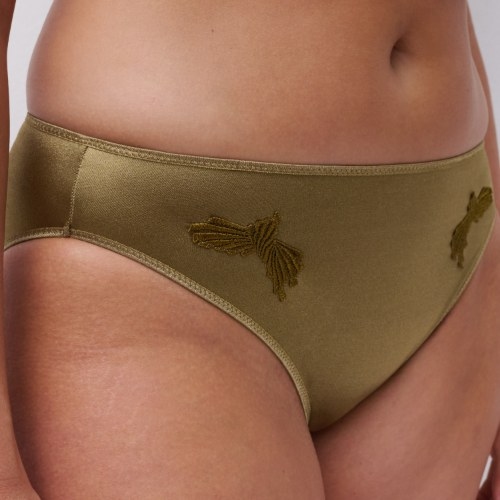 Chantelle Hedona olive green brief