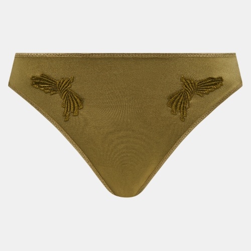 Chantelle Hedona olive green brief
