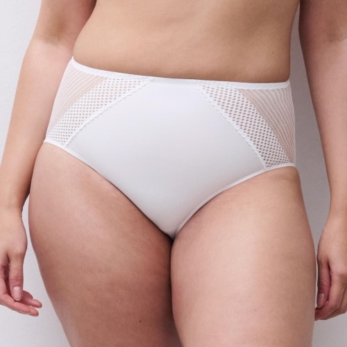 Chantelle Pulp Play white high waist brief