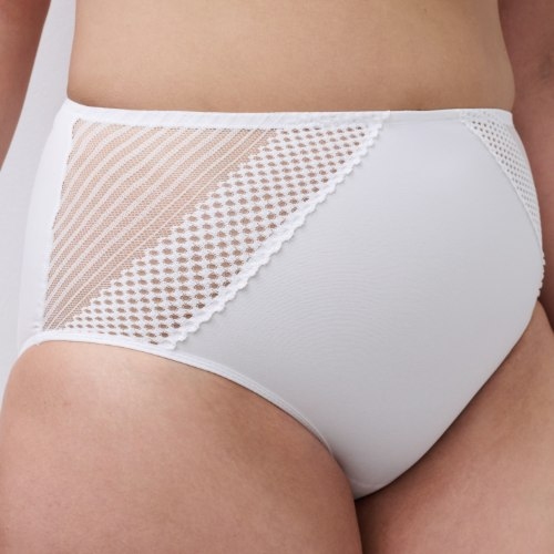 Chantelle Pulp Play white high waist brief
