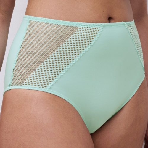 Chantelle Pulp Play green high waist brief