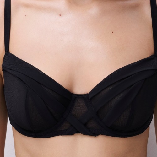 Chantelle X Scarlet black non-padded bra