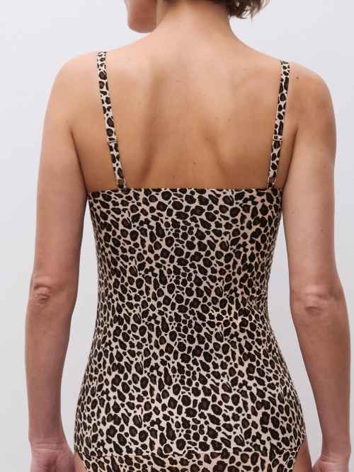 Chantelle SoftStretch brown spaghetti top