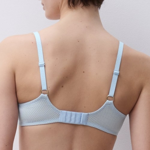 Chantelle Fleurs ice blue non-padded bra