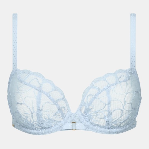 Chantelle Fleurs ice blue non-padded bra