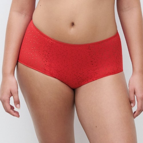 Chantelle EasyFeel Norah poppy red high waist brief