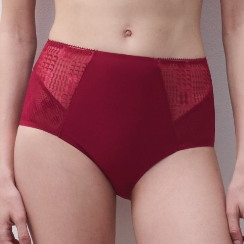 Chantelle Intrique raspberry high waist brief