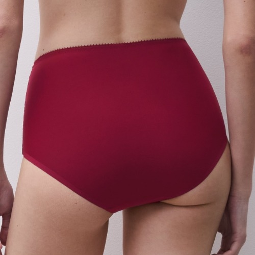 Chantelle Intrique raspberry high waist brief