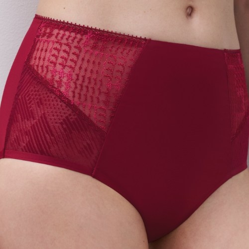 Chantelle Intrique raspberry high waist brief