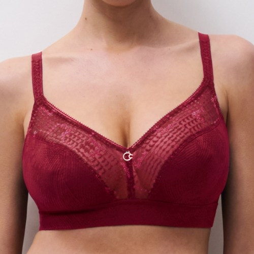 Chantelle Intrique raspberry wireless bra