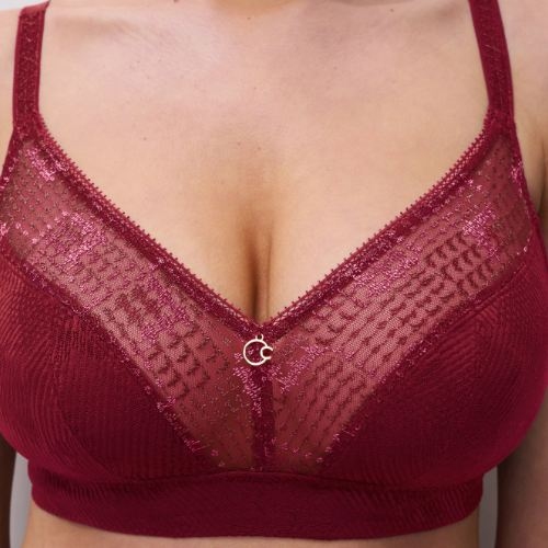 Chantelle Intrique raspberry wireless bra
