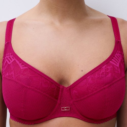 Chantelle Origins red non-padded bra
