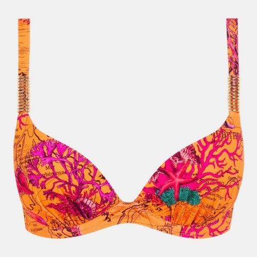 Chantelle Swimwear Icon orange padded bikini bra