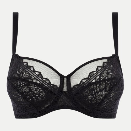 Chantelle EasyFeel Floral Touch black non-padded bra