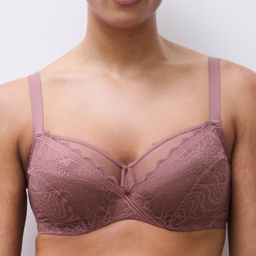 Chantelle EasyFeel Floral Touch pink non-padded bra