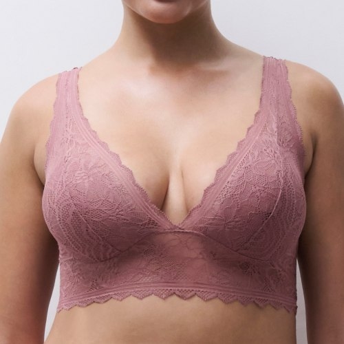 Chantelle EasyFeel Floral Touch pink wireless bra