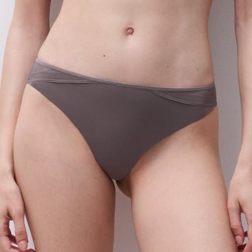 Chantelle EasyFeel Osmose grey thong