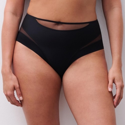 Chantelle Pulp Edge black high waist brief