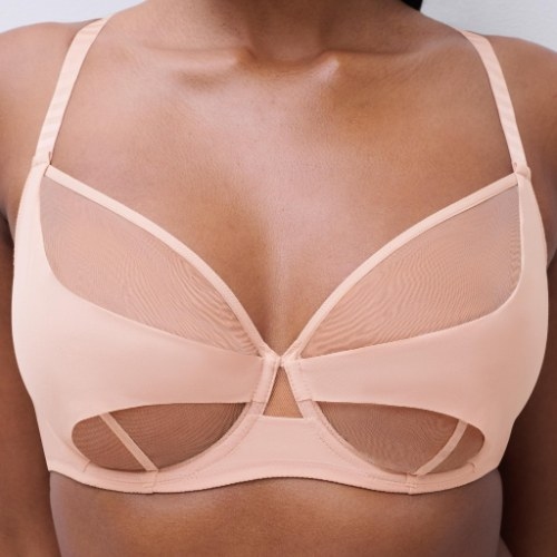 Chantelle Pulp Edge pink non-padded bra