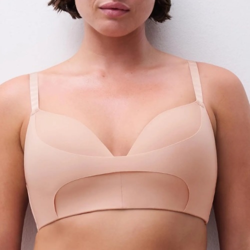 Chantelle Pulp Edge pink wireless bra
