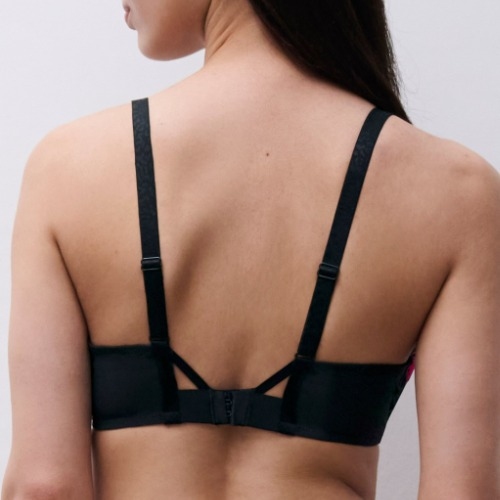 Chantelle Pulp Daydream black/red padded bra