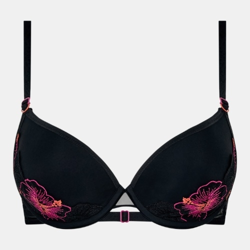 Chantelle Pulp Daydream black/red padded bra