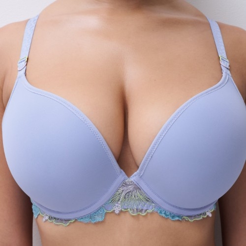 Chantelle Pulp Daydream ice blue push up bra