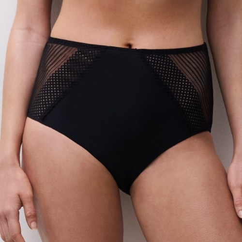 Chantelle Pulp Play black high waist brief