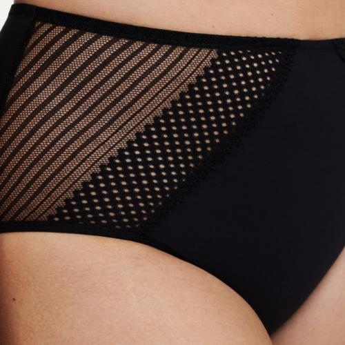 Chantelle Pulp Play black high waist brief