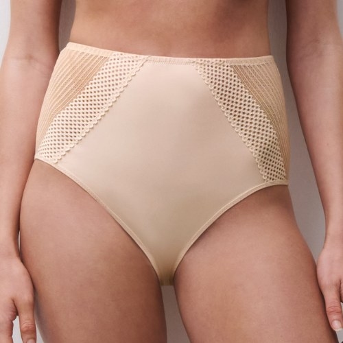Chantelle Pulp Play beige high waist brief