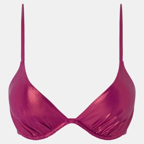 Chantelle Pulp Metallic purple soft-cup bikini bra