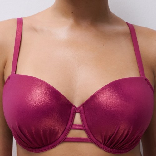 Chantelle Pulp Metallic purple padded bikini bra