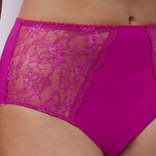 Chantelle Pulp Kiss fuchsia high waist brief