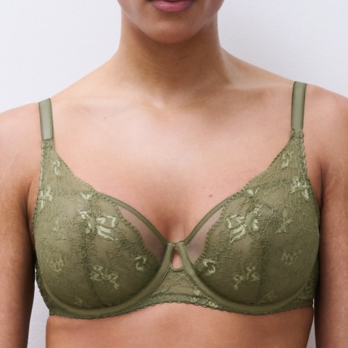 Chantelle Pulp Kiss khaki non-padded bra