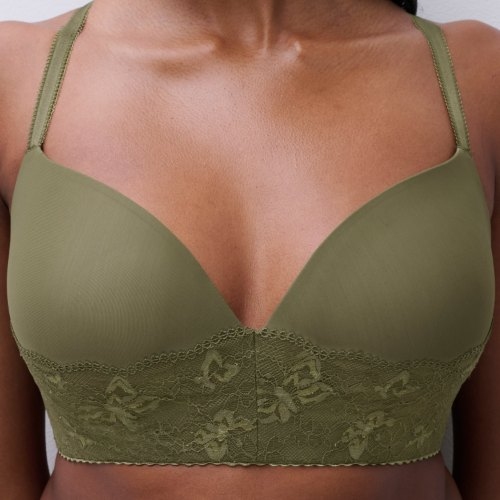 Chantelle Pulp Kiss khaki wireless bra