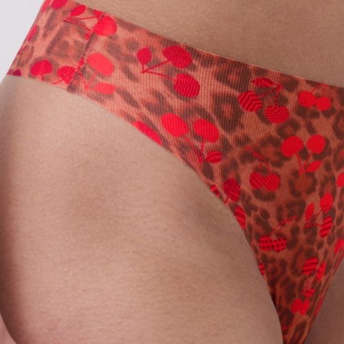 Chantelle Pulp Pulpies red/print thong