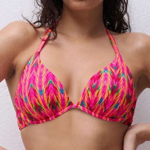 Chantelle Swimwear Easy Pop pink soft-cup bikini bra