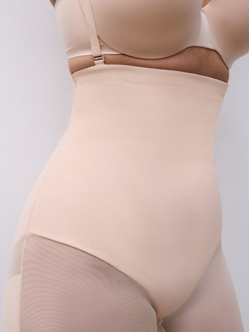 Chantelle Glam beige high waist brief