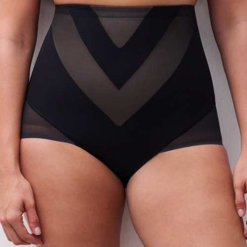 Chantelle Glam black high waist brief