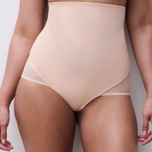 Chantelle Glam beige high waist brief
