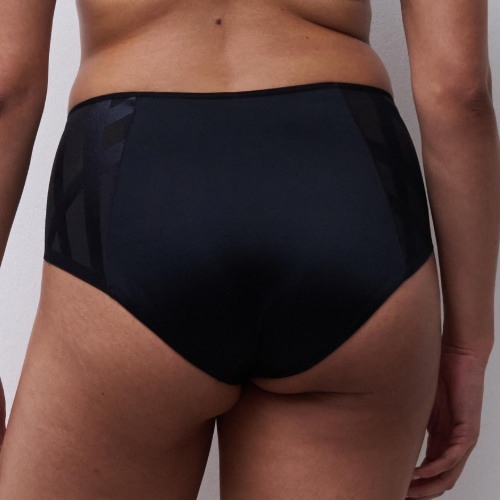 Chantelle Glaze black high waist brief
