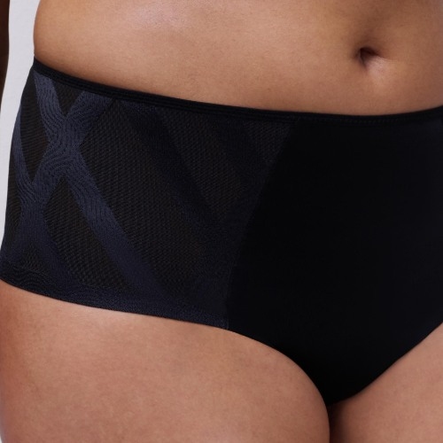 Chantelle Glaze black high waist brief