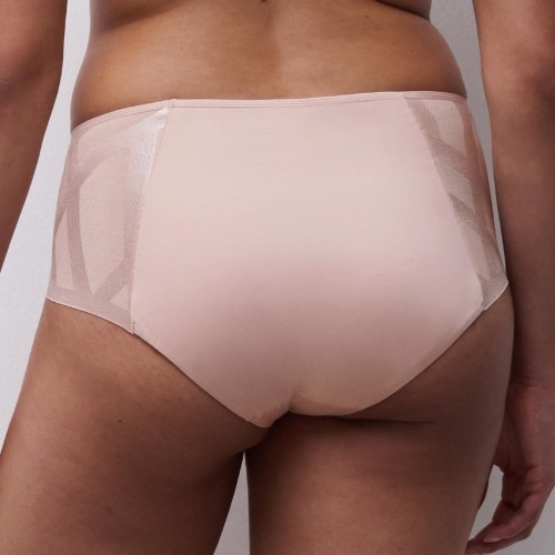 Chantelle Glaze pink high waist brief