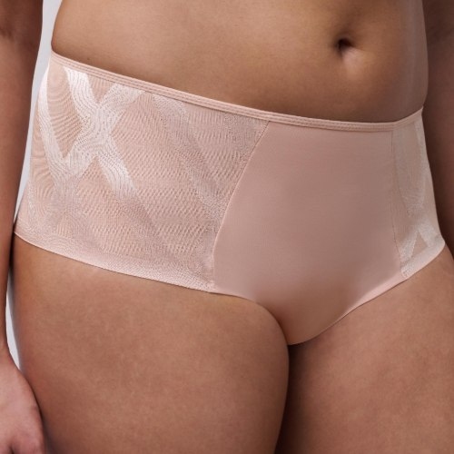 Chantelle Glaze pink high waist brief