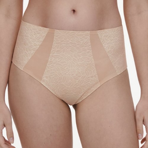 Chantelle Pure Lace beige high waist brief