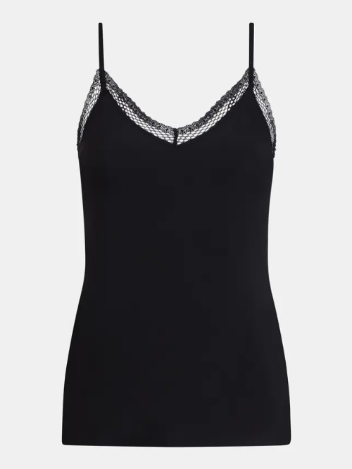 Chantelle Cozy Chic black spaghetti top