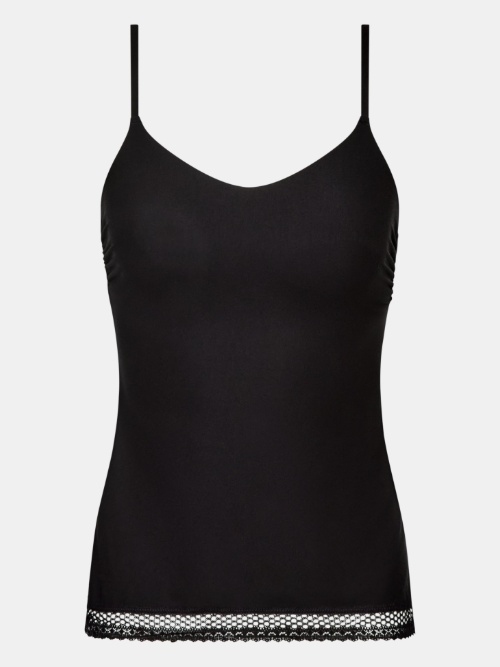 Chantelle Cozy Chic black spaghetti top